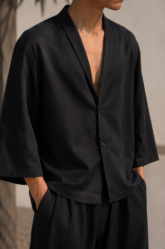 FS TENCEL SET IN BLACK
