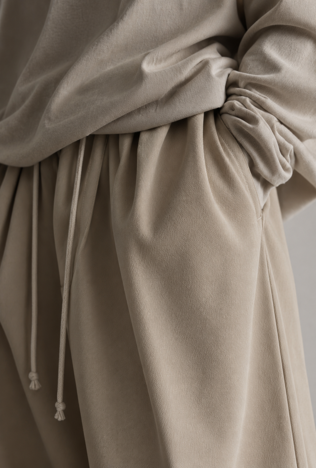 Fluid Baggy Cotton Pants