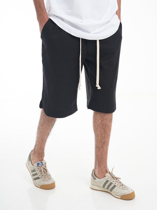 FERE STUDIOS LINEN SUMMER PANTS IN BLACK
