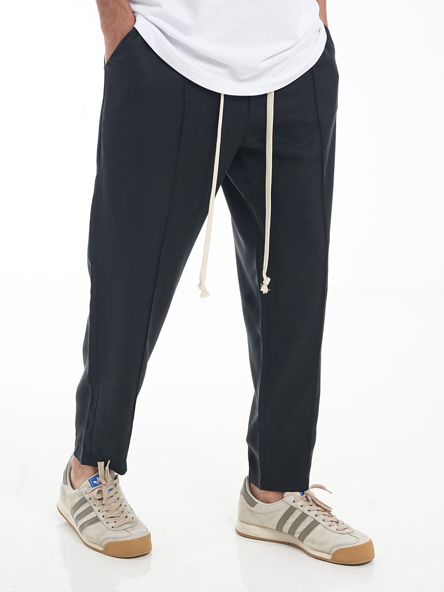 FERE STUDIOS TENCEL PANTS REGULAR FIT IN BLACK