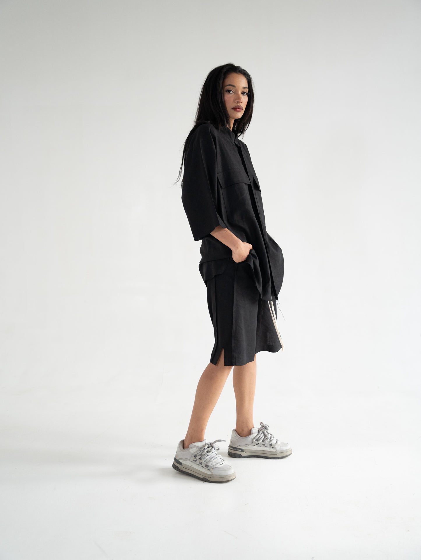 FERE STUDIOS SET LINEN SUMMER EDITION IN BLACK