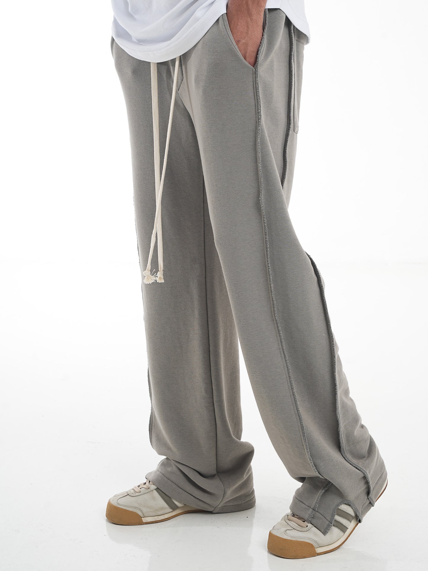 FERE STUDIOS PANTS BAGGY LOOSE FIT IN GRAY