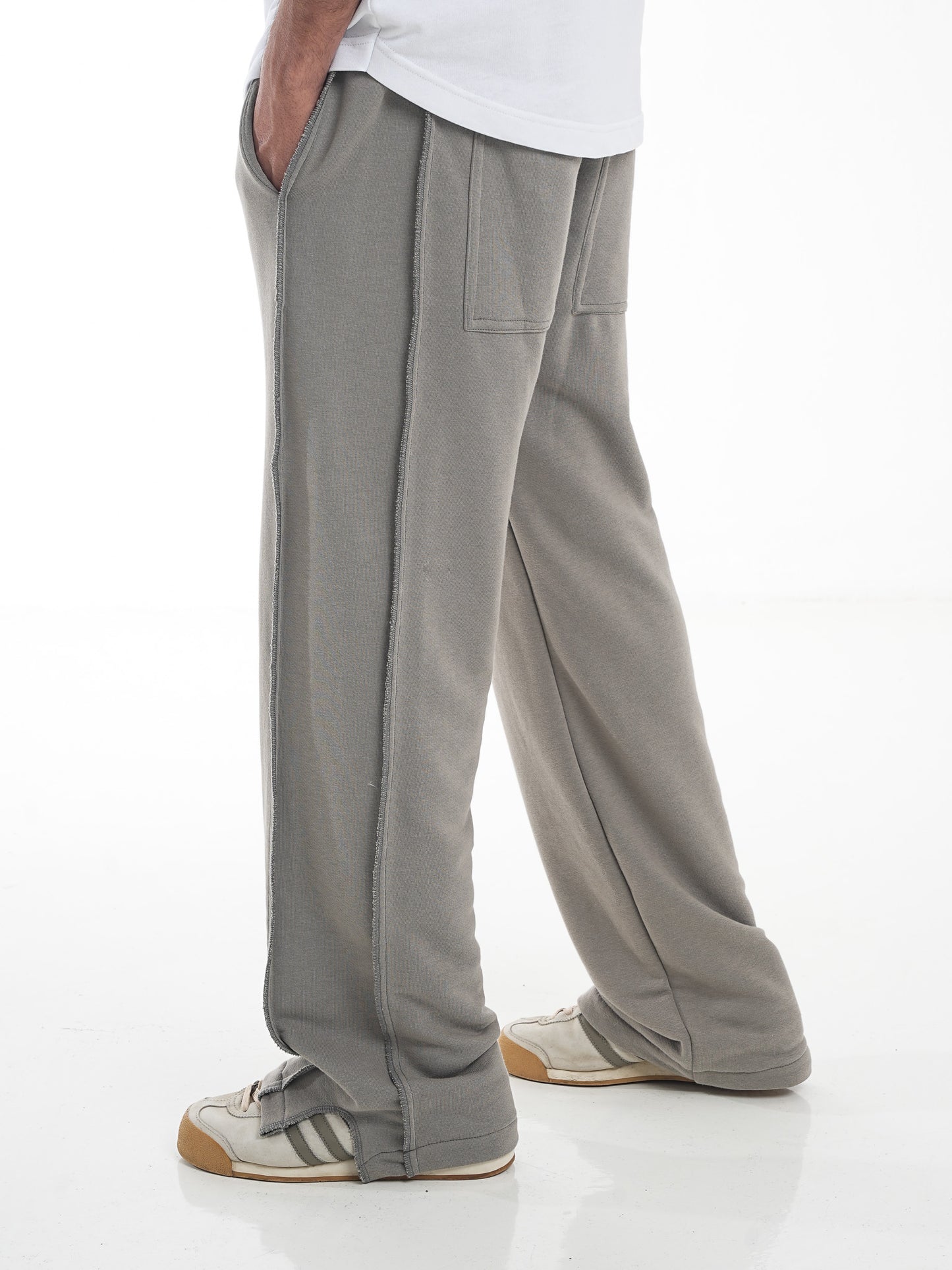 FERE STUDIOS PANTS BAGGY LOOSE FIT IN GRAY