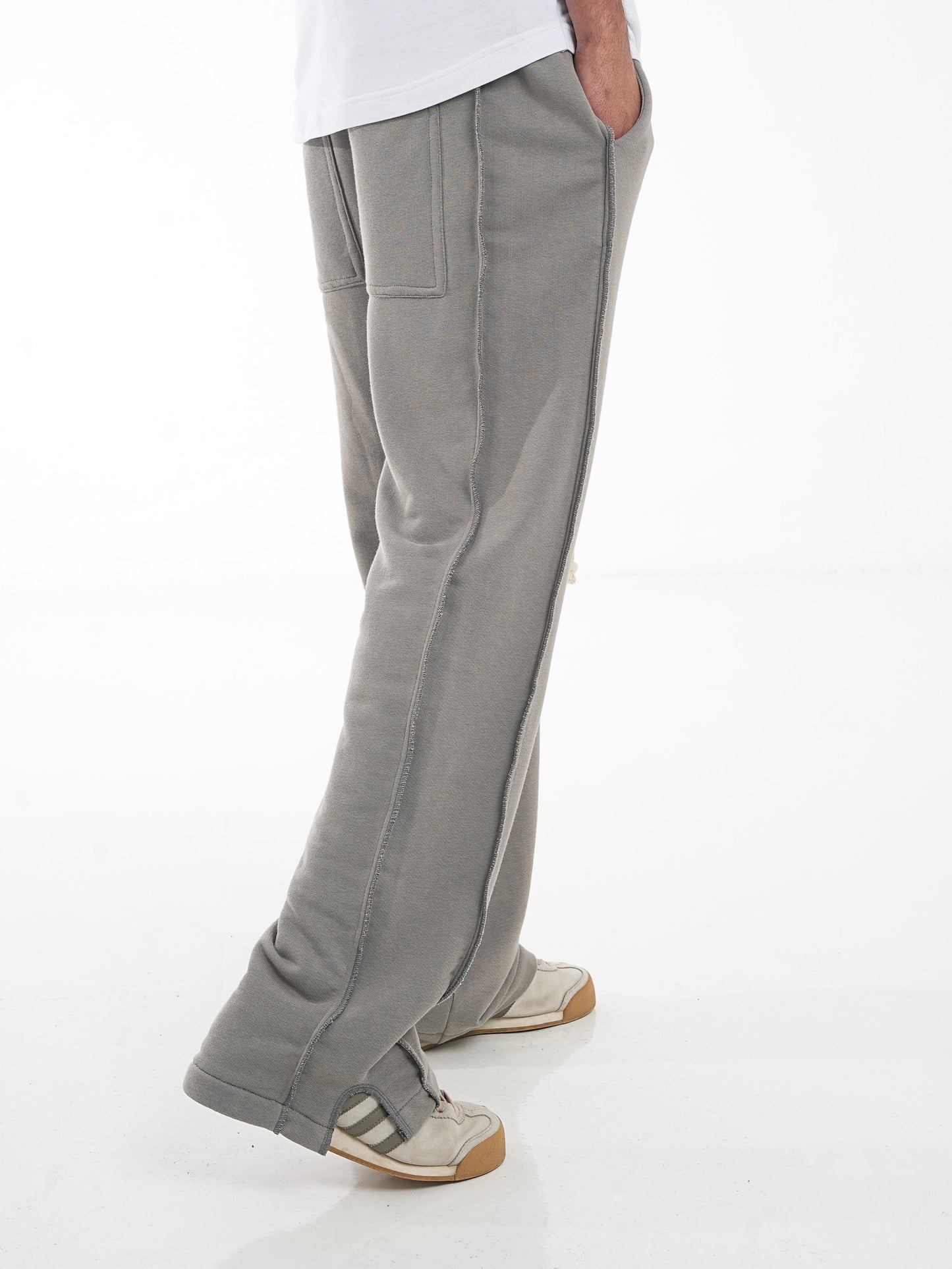 FERE STUDIOS PANTS BAGGY LOOSE FIT IN GRAY