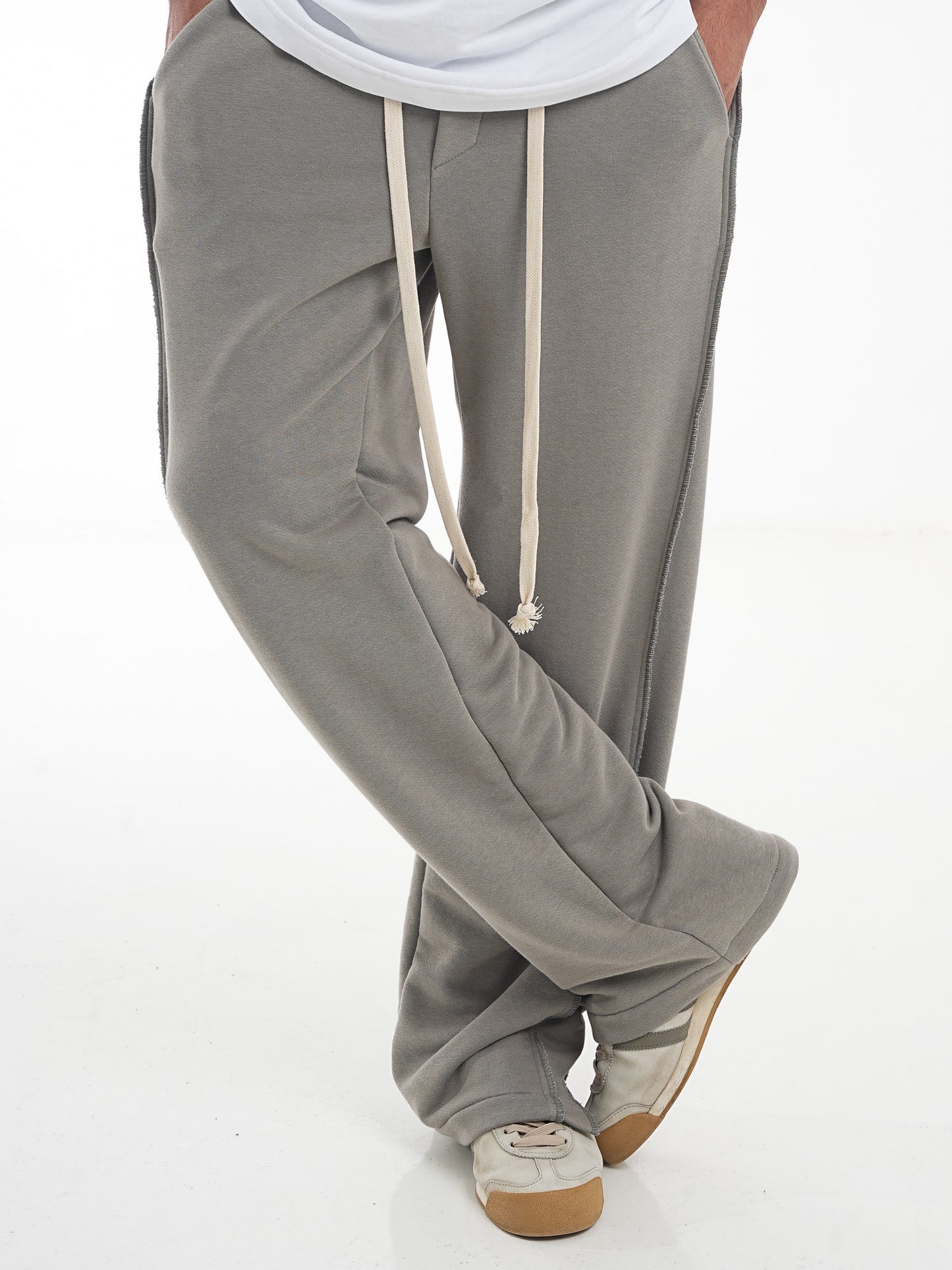 FERE STUDIOS PANTS BAGGY LOOSE FIT IN GRAY