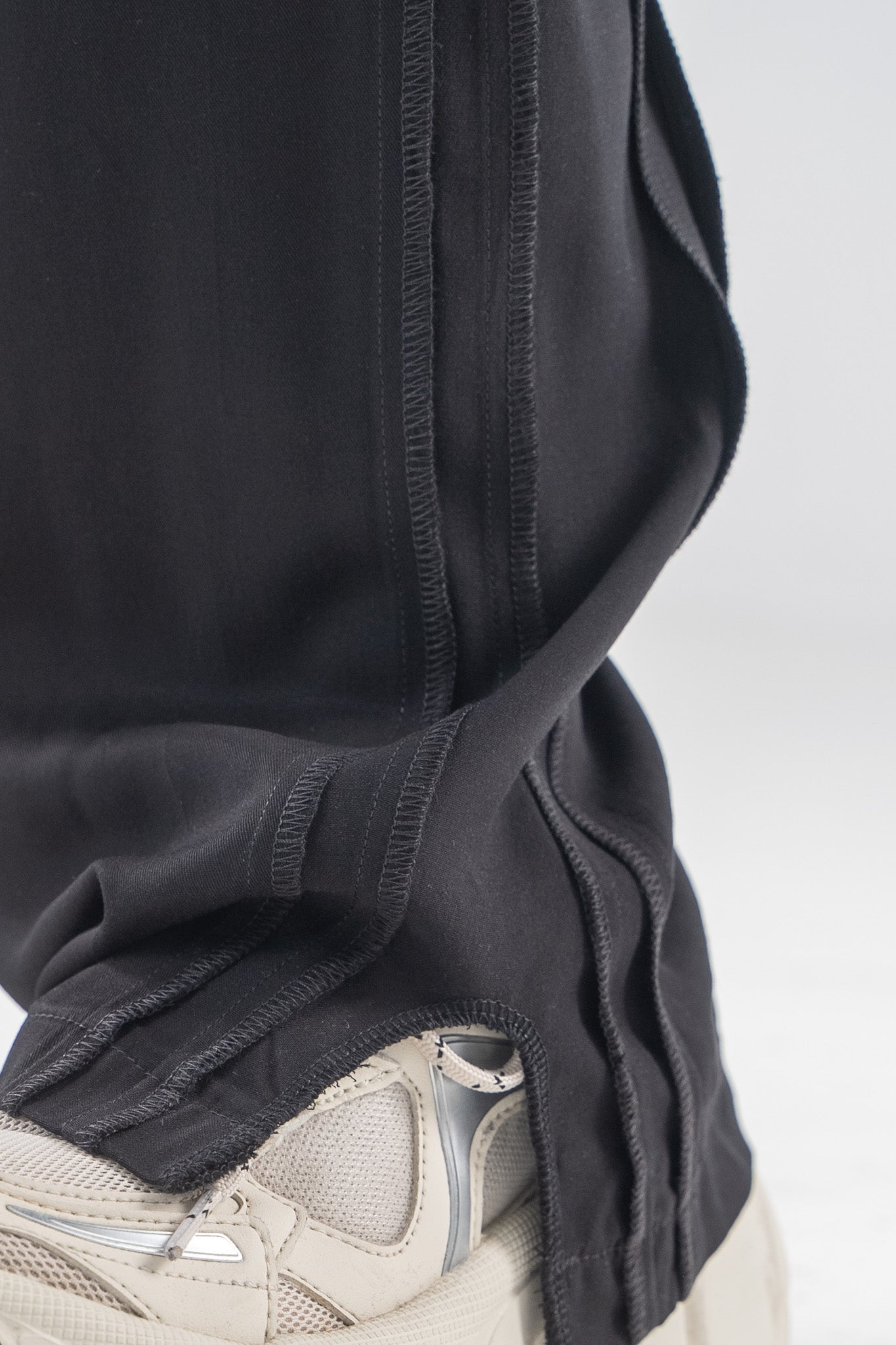 FERE STUDIOS PANTS BAGGY DOUBLE LANE IN BLACK