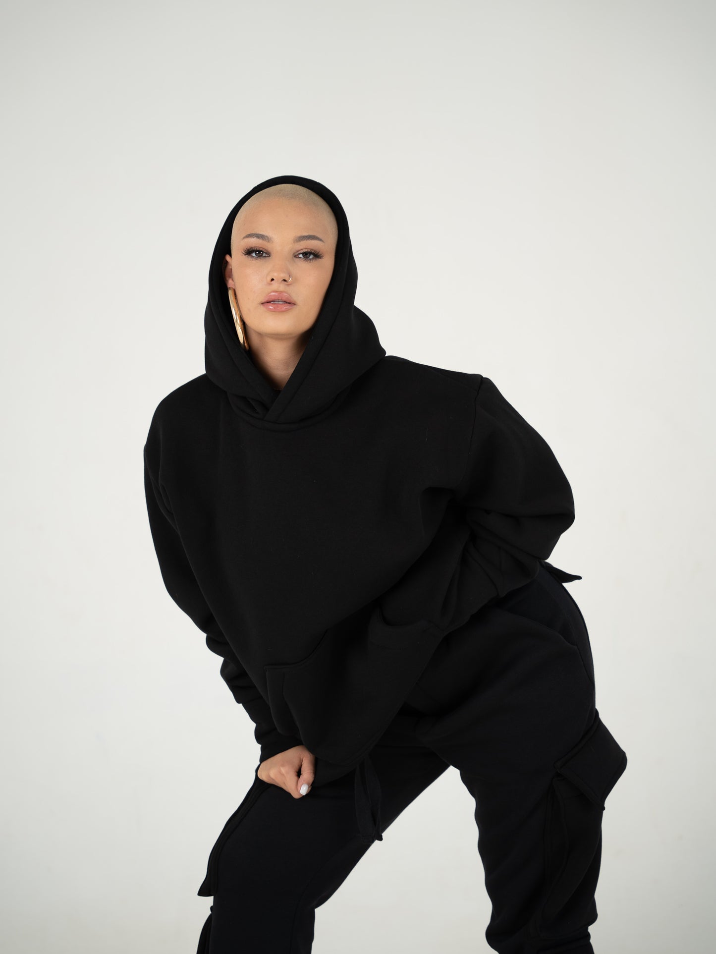 FERE OVERSIZED HOODIE WINTER EDITION IN BLACK