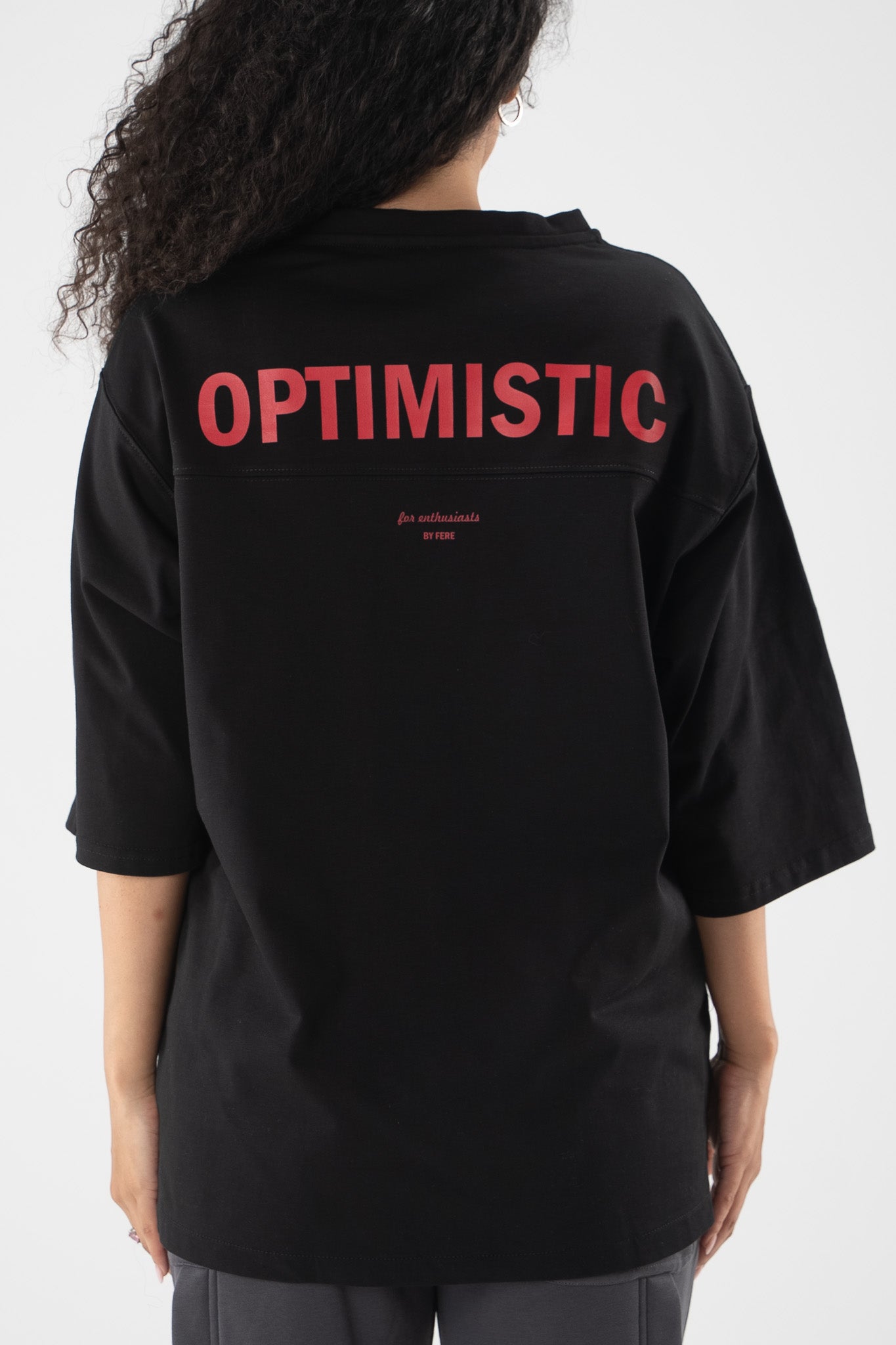 FERE STUDIOS T-SHIRT "OPTIMISTIC"