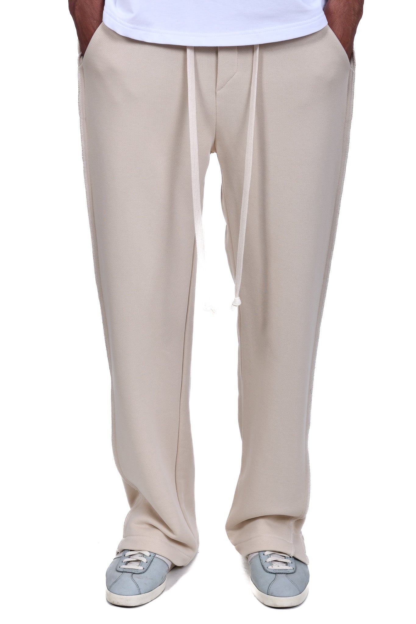 FERE STUDIOS PANTS BAGGY LOOSE FIT IN BEIGE