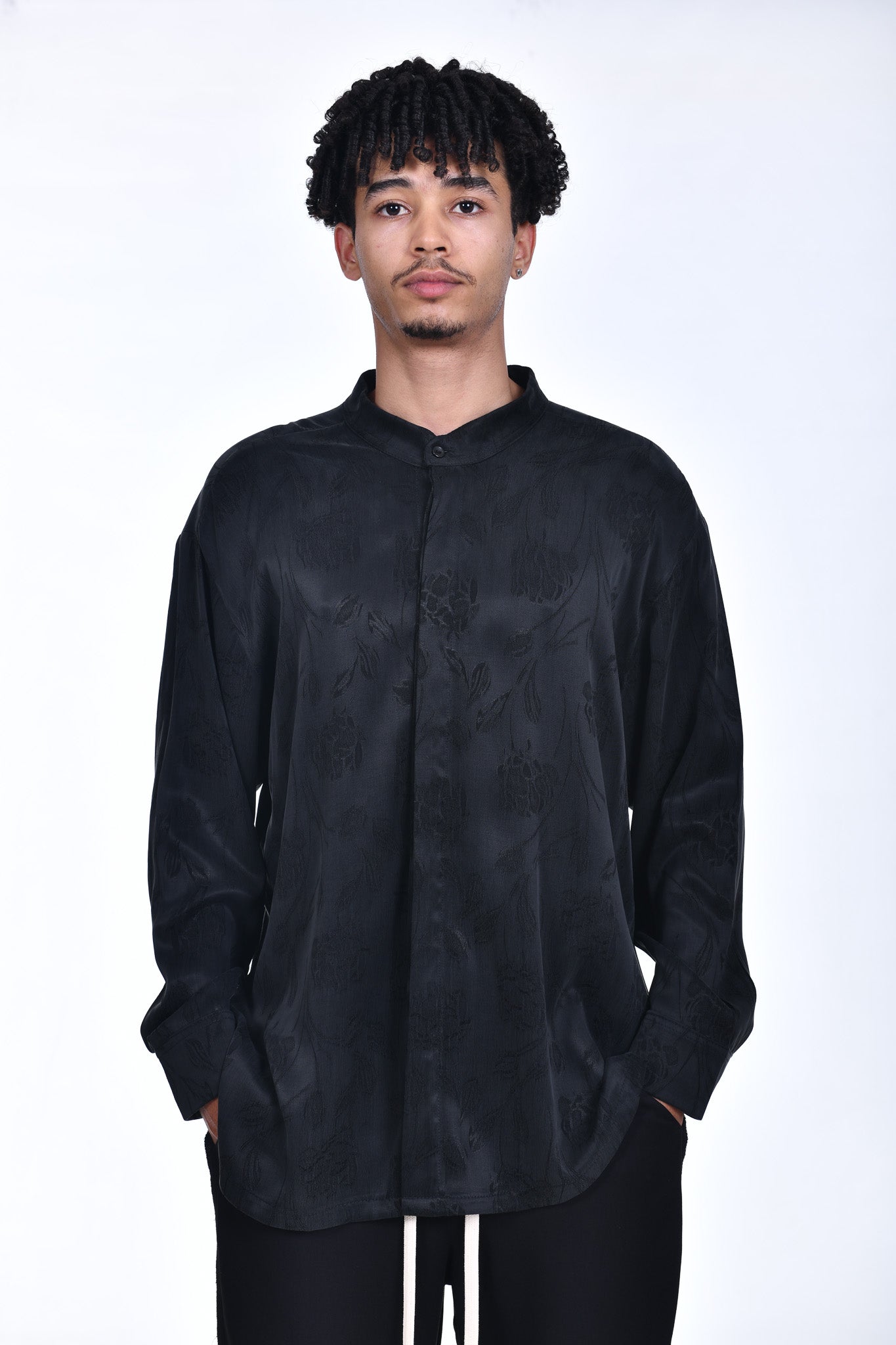 FERE STUDIOS OVERSHIRT WITH FLORAL EMBROIDERED