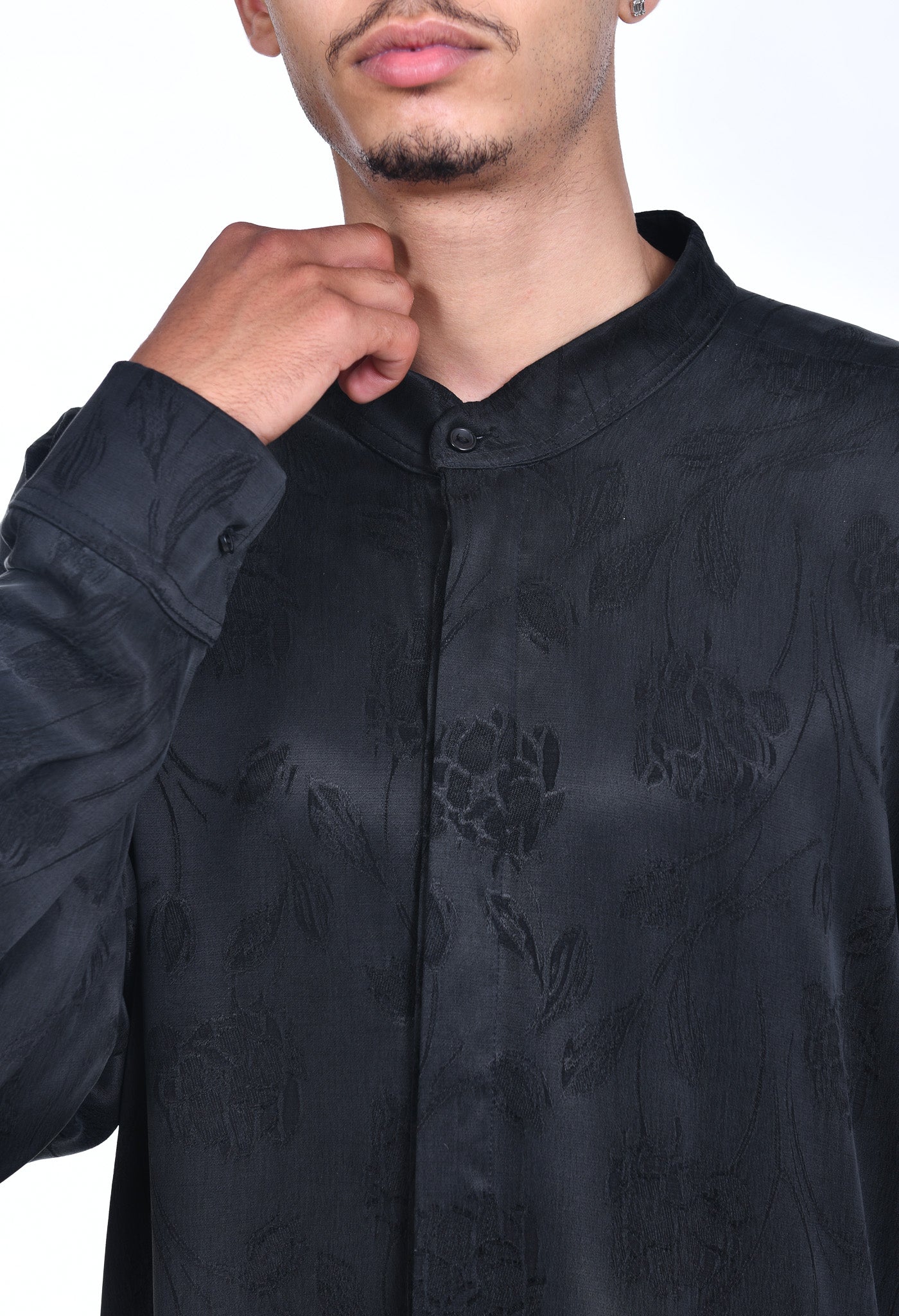 FERE STUDIOS OVERSHIRT WITH FLORAL EMBROIDERED
