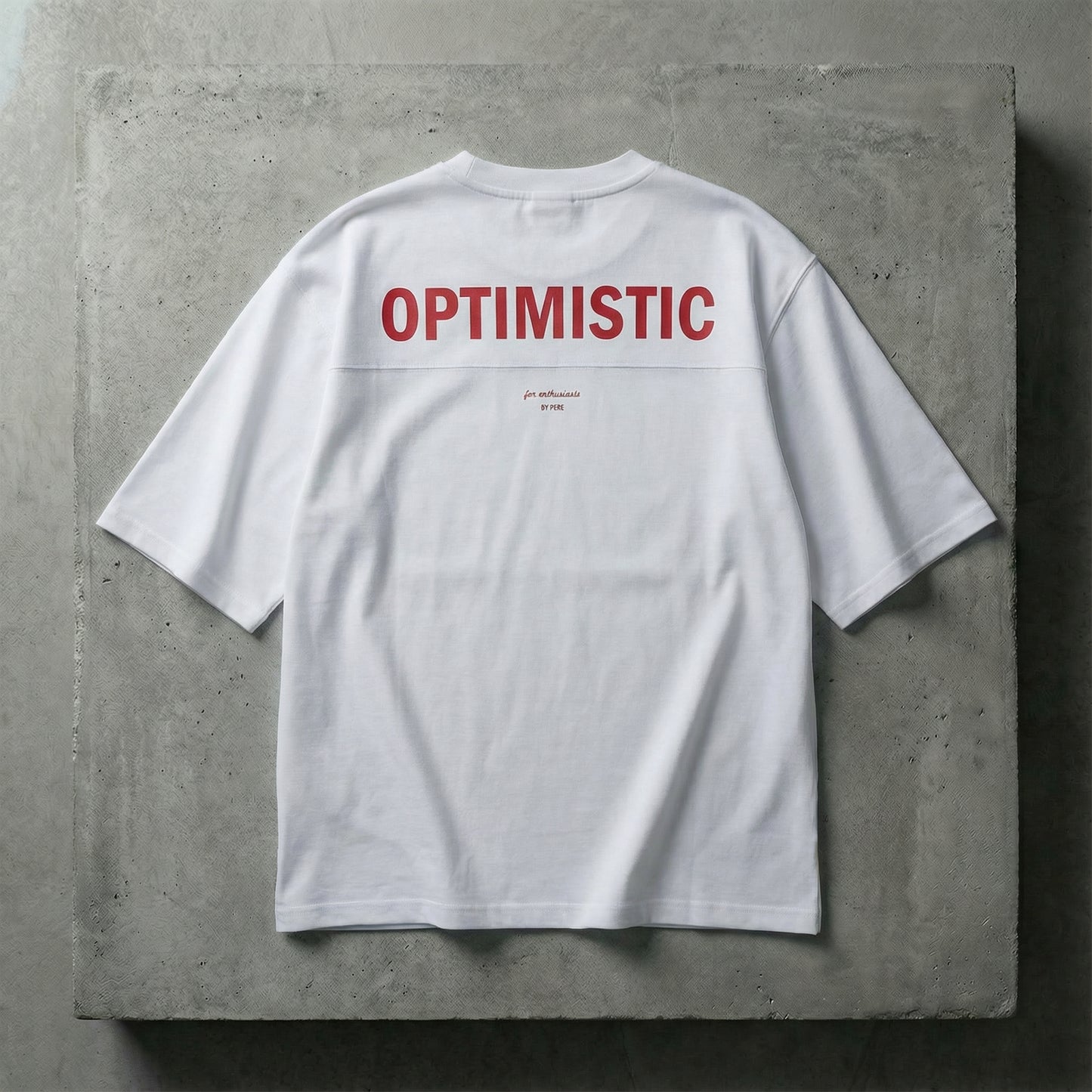 FERE STUDIOS T-SHIRT OVERSIZED "OPTIMISTIC"
