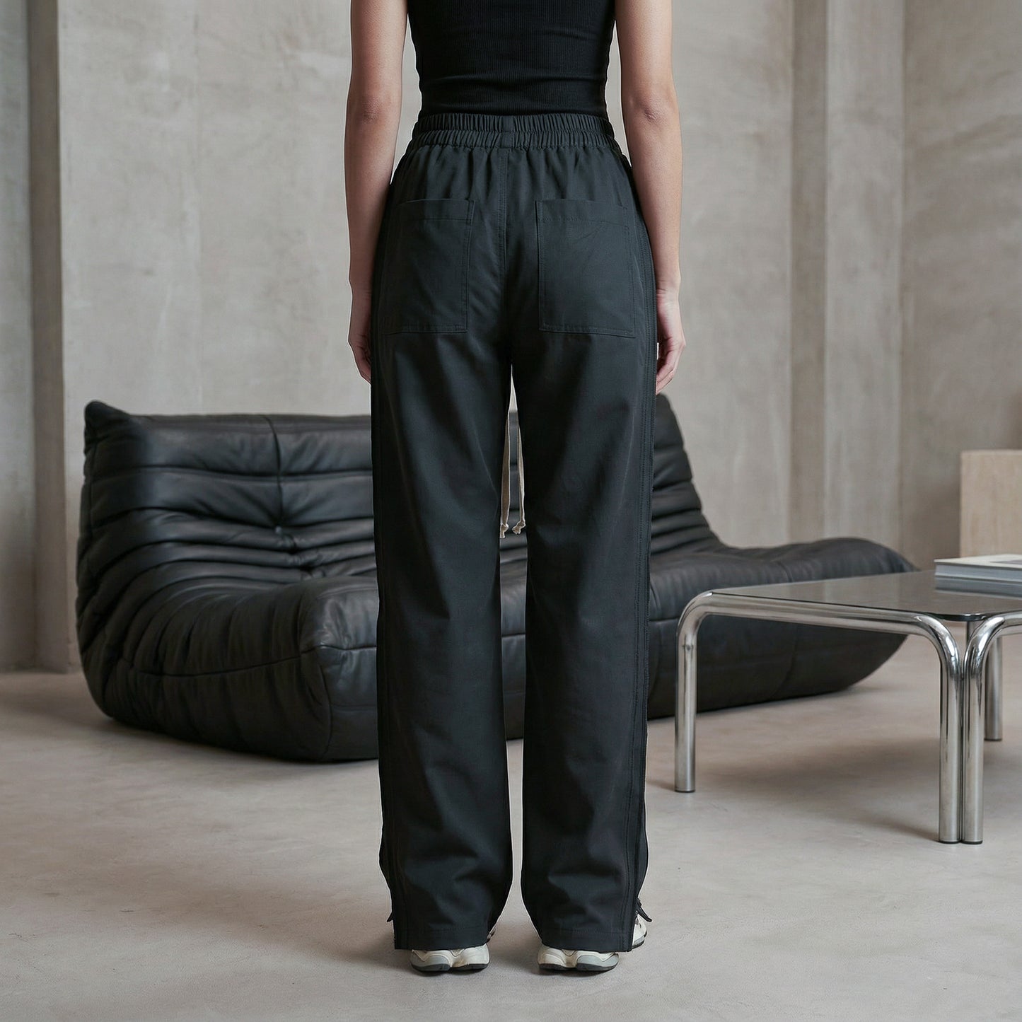 FS PANTS BAGGY DOUBLE LANE IN BLACK