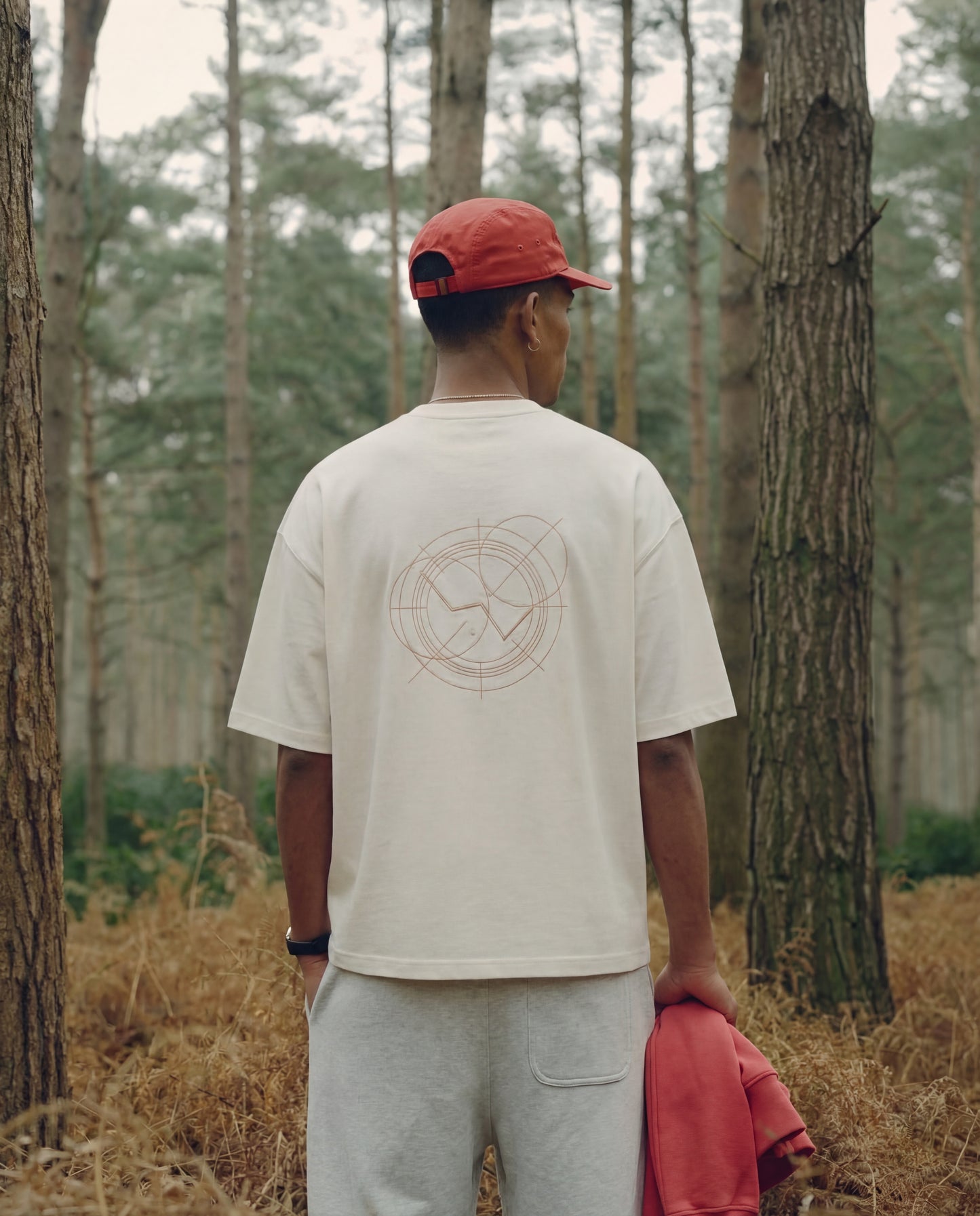 tricou alb oversized barbati casual modern stil minimalist haine premium din bumbac gros Fere Studios