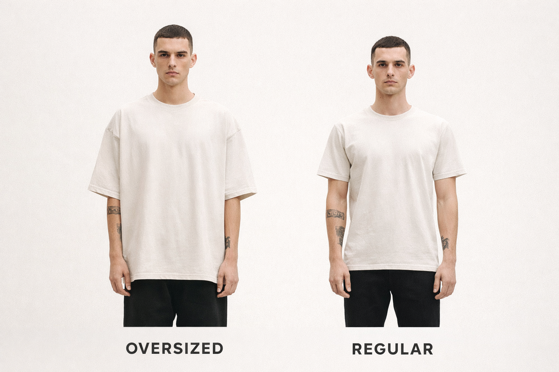 Ghid de marimi & fit – Oversized vs Regular | FERE Studios