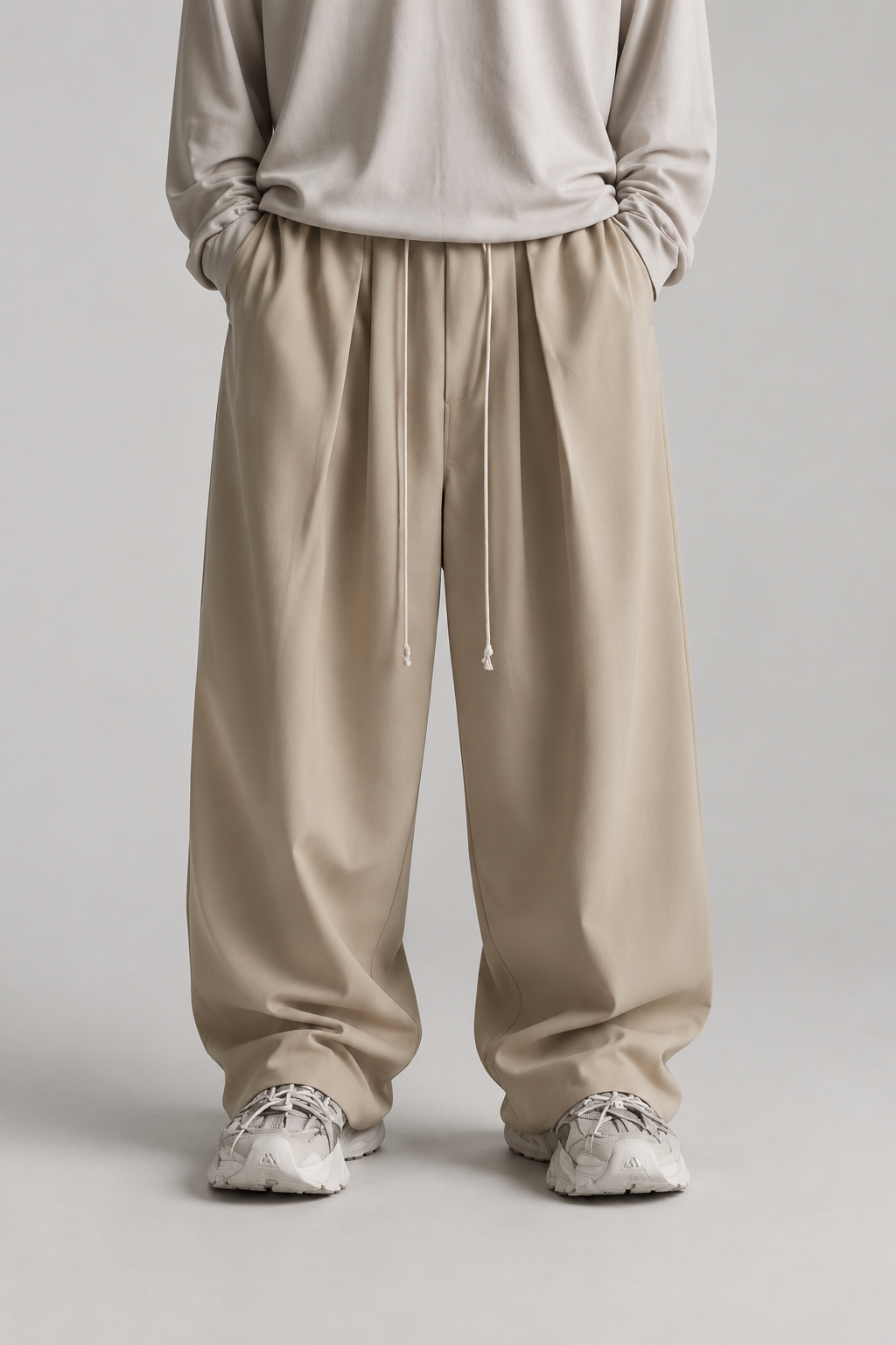 Fluid Baggy Cotton Pants