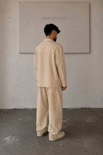 FS – Oversized Linen Set | Natural Beige
