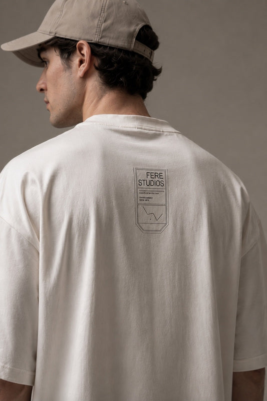 Cassiopeia Black Patch T-Shirt Off White