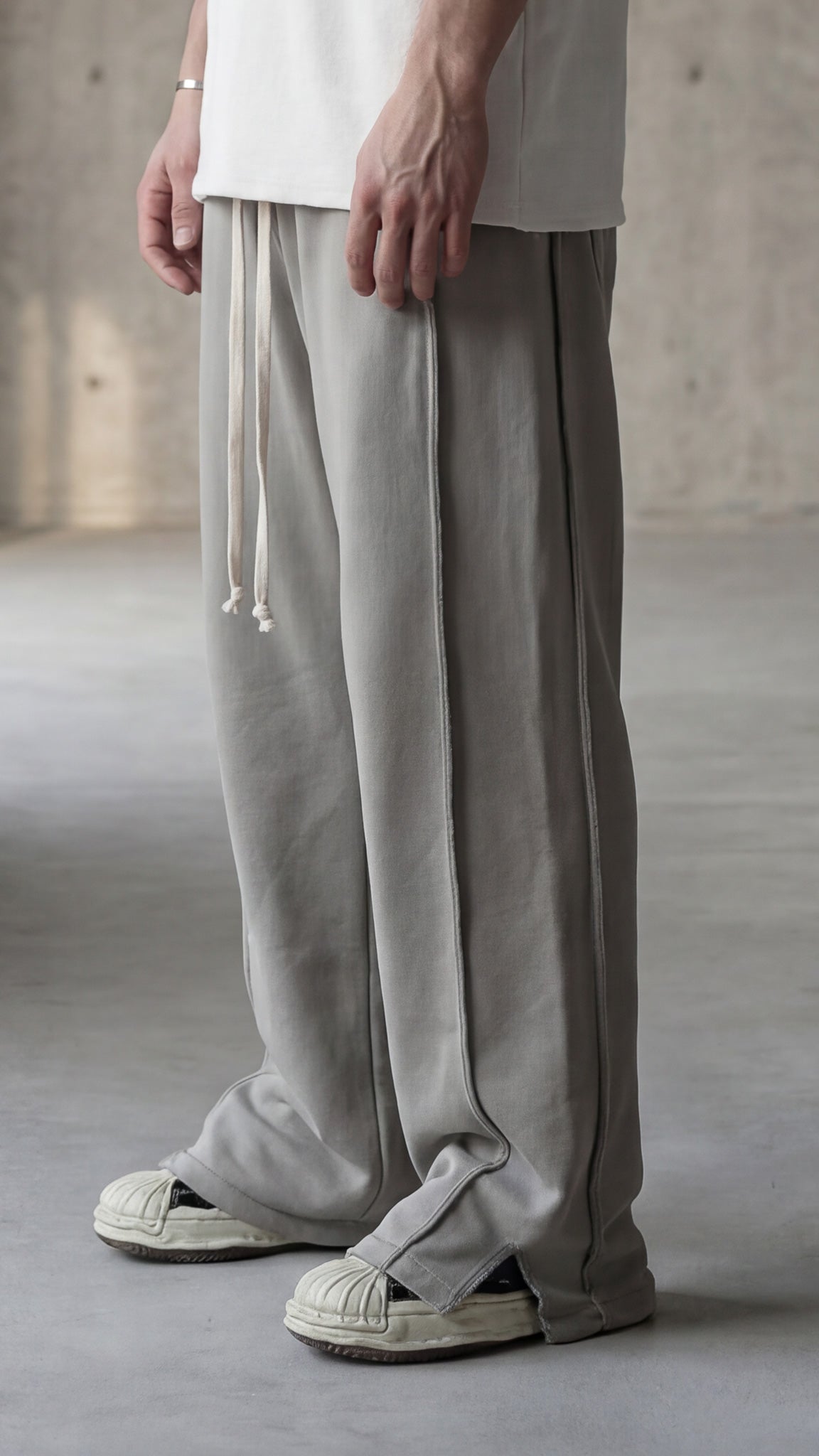 FERE STUDIOS PANTS BAGGY LOOSE FIT IN GRAY