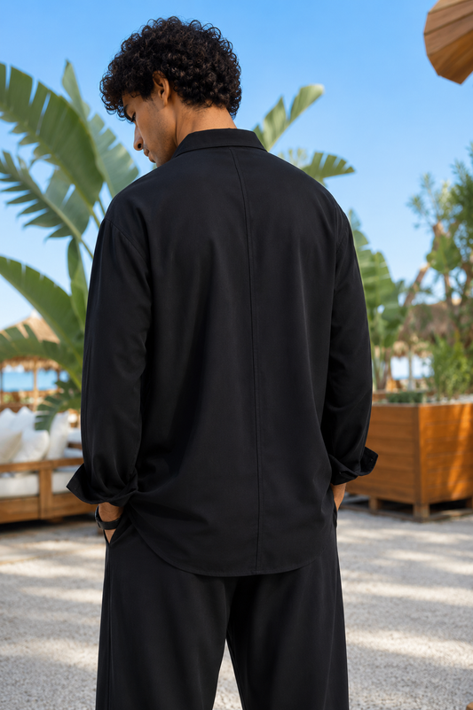 Fluid Tencel Set in Black