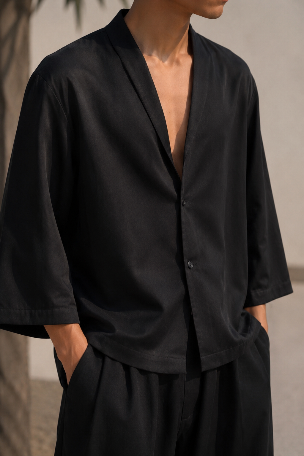 FS TENCEL SET IN BLACK