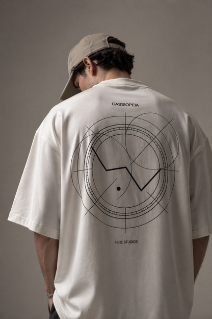 FERE Studios Cassiopeia Oversized T-Shirt in Off-White