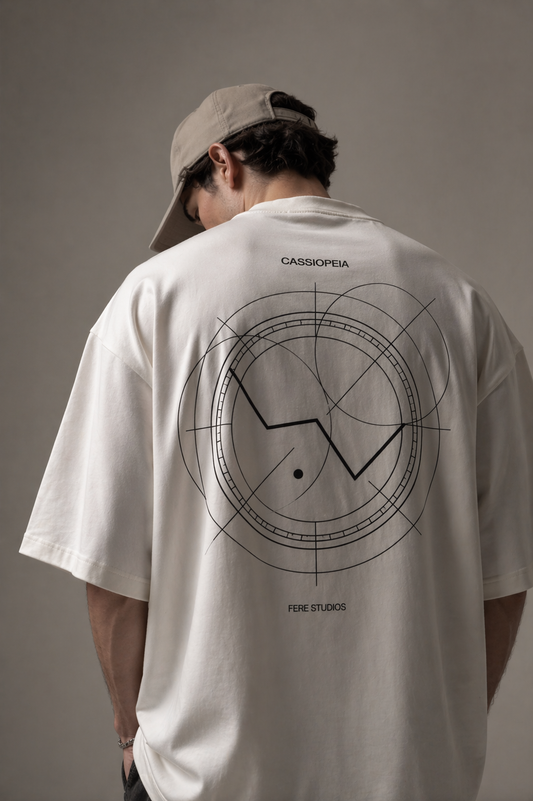 FERE Studios Cassiopeia Oversized T-Shirt in Off-White