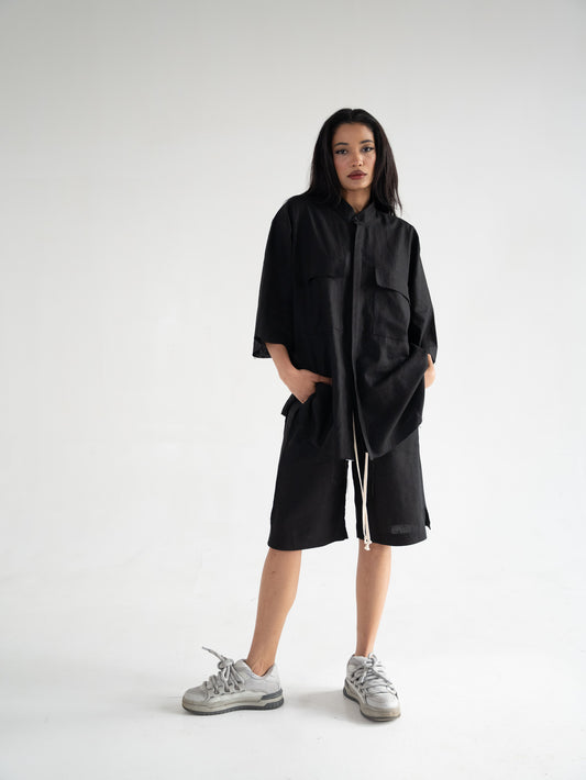 FERE STUDIOS SET LINEN SUMMER EDITION IN BLACK