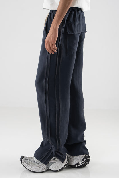 FERE STUDIOS PANTS BAGGY DOUBLE LANE IN GREY ANTHRACITE