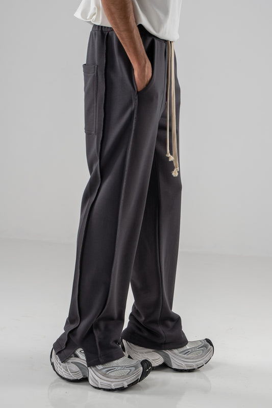 FERE STUDIOS PANTS BAGGY LOOSE FIT IN GREY CHARCOAL