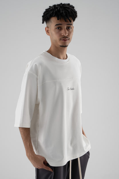FERE STUDIOS T-SHIRT PALM IN OFF WHITE