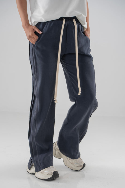 FERE STUDIOS PANTS BAGGY DOUBLE LANE IN GREY ANTHRACITE