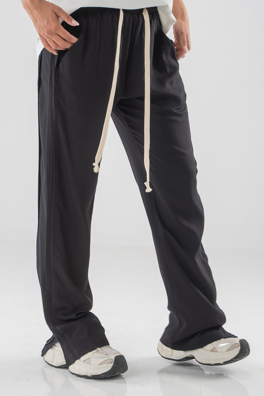 FERE STUDIOS PANTS BAGGY DOUBLE LANE IN BLACK