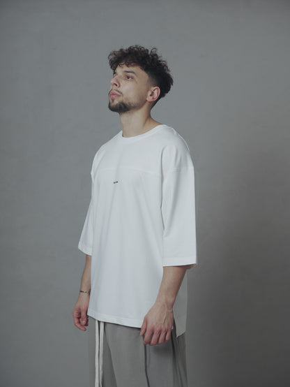 FERE STUDIOS T-SHIRT PALM IN OFF WHITE