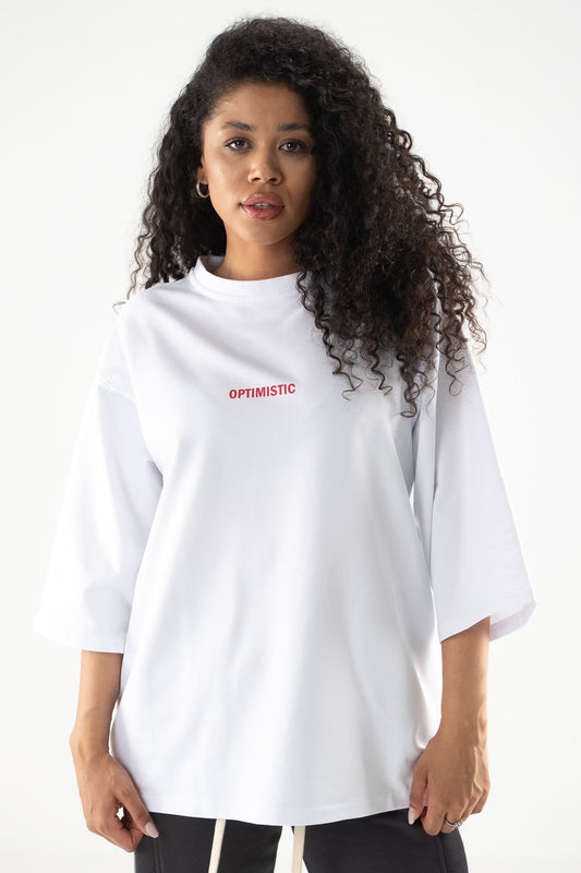 FERE STUDIOS T-SHIRT OVERSIZED "OPTIMISTIC"