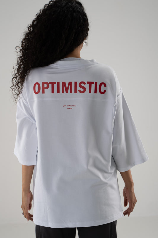FERE STUDIOS T-SHIRT OVERSIZED "OPTIMISTIC"