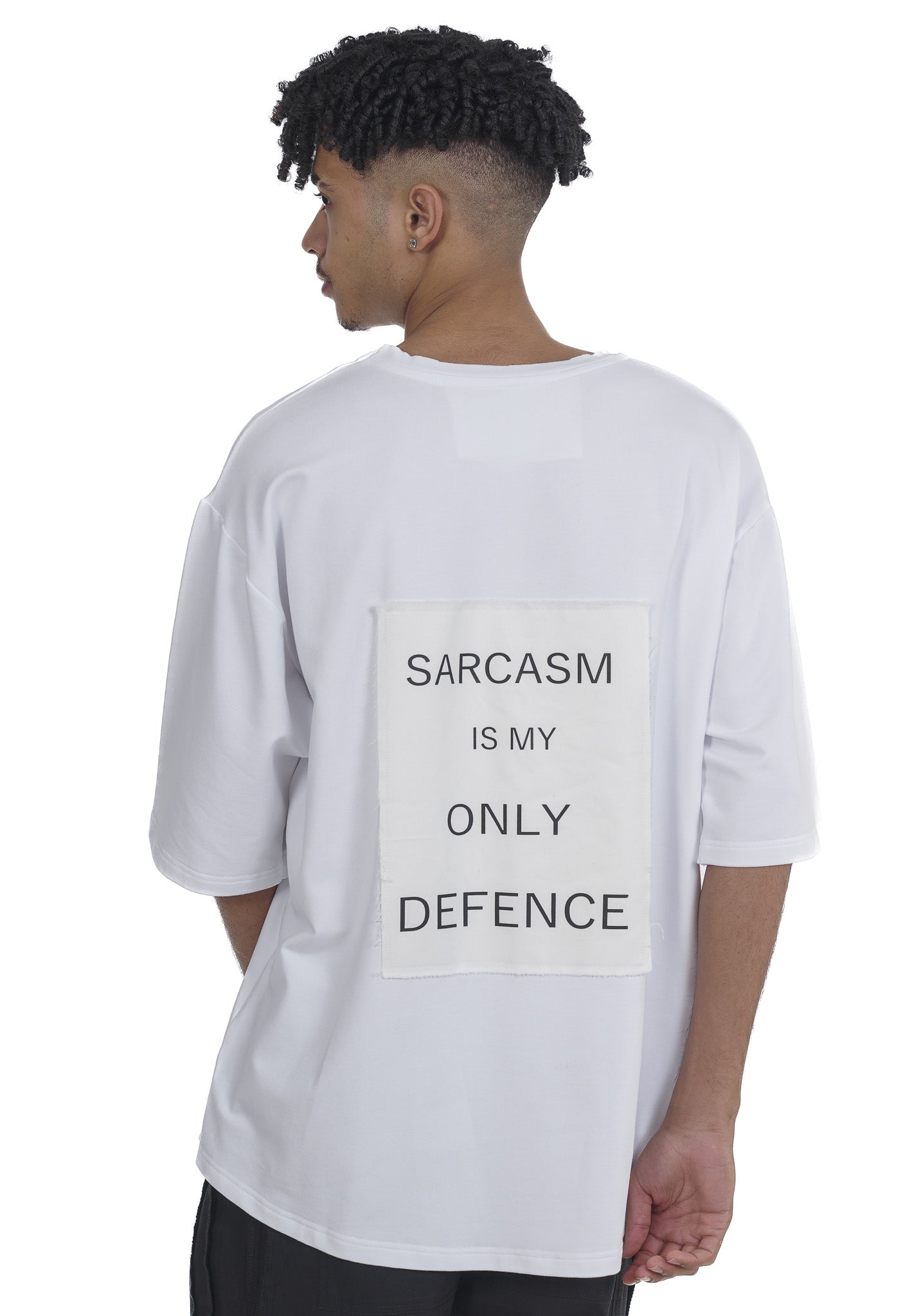 FERE STUDIOS ABCDEFUCKOFF T-SHIRT IN WHITE