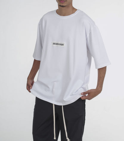 FERE STUDIOS ABCDEFUCKOFF T-SHIRT IN WHITE