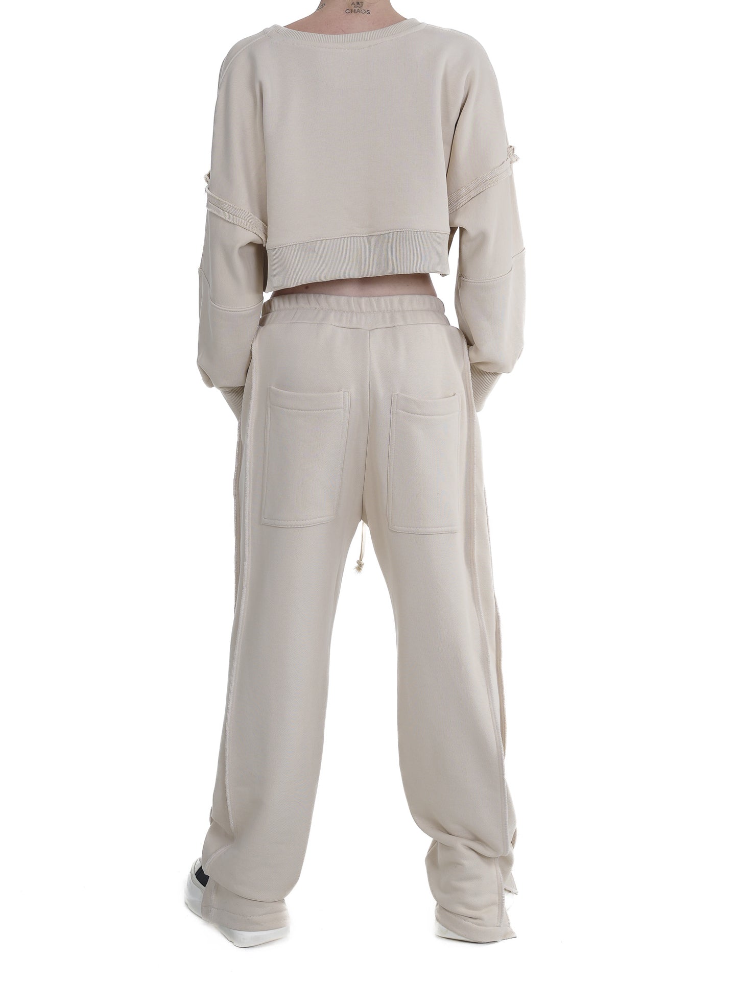 FERE STUDIOS PANTS BAGGY LOOSE FIT IN BEIGE