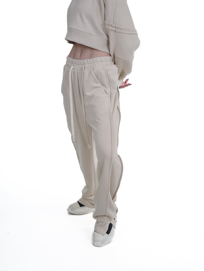FERE STUDIOS PANTS BAGGY LOOSE FIT IN BEIGE