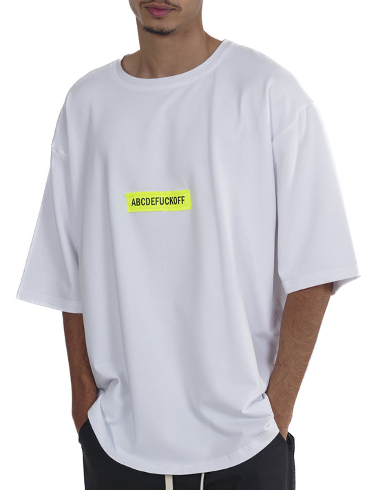 ABCDEFUCKOFF CLASIC OVERSIZED T-SHIRT