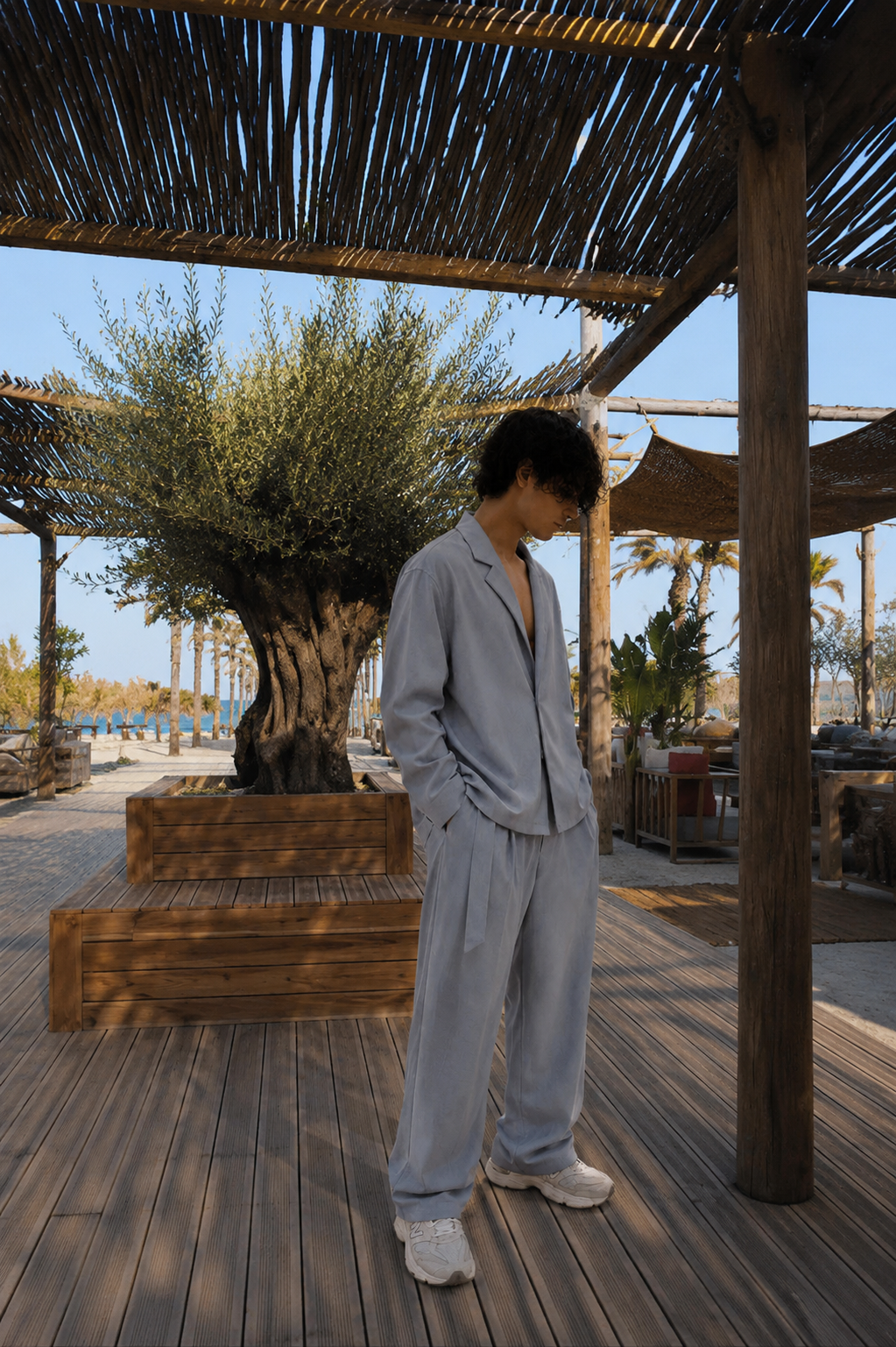 Tailored Stofa Set in Grey