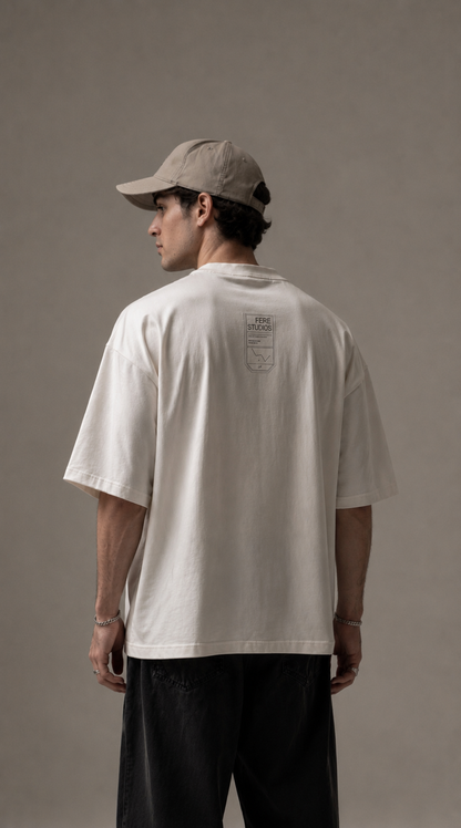 Cassiopeia Black Patch T-Shirt Off White