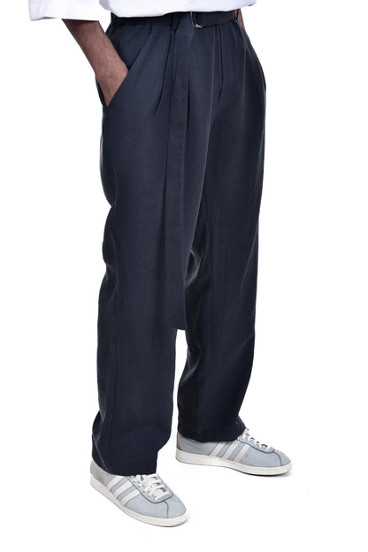 FERE STUDIOS PANTS BAGGY CHINO TROUSERS IN GREY ANTHRACITE