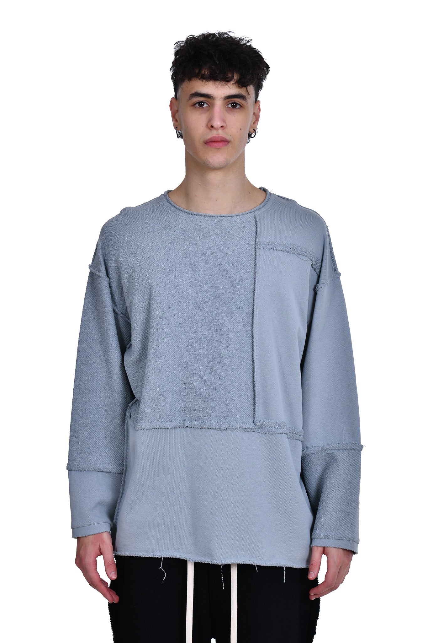 FERE OVERSIZED PURE COTTON SWEATER IN LIGHT BLUE