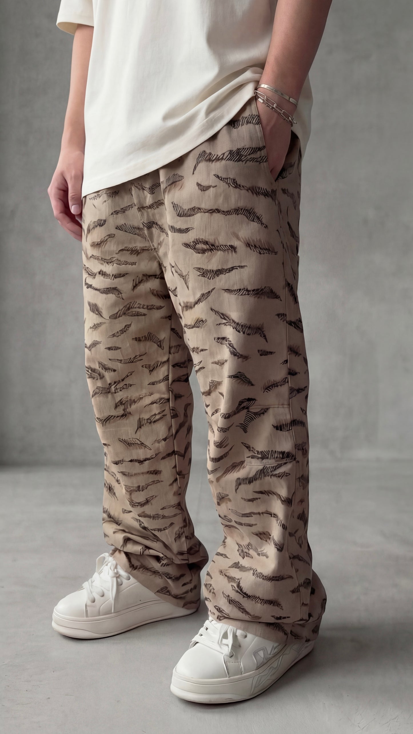 Pantaloni denim oversized FS Desert Trousers Fere Studios - haine premium design minimalist.