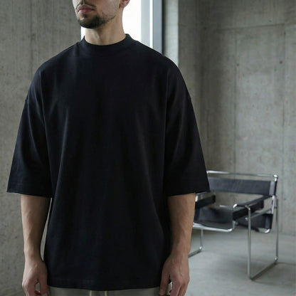 FS EMBROIDERED LOGO T-SHIRT IN BLACK