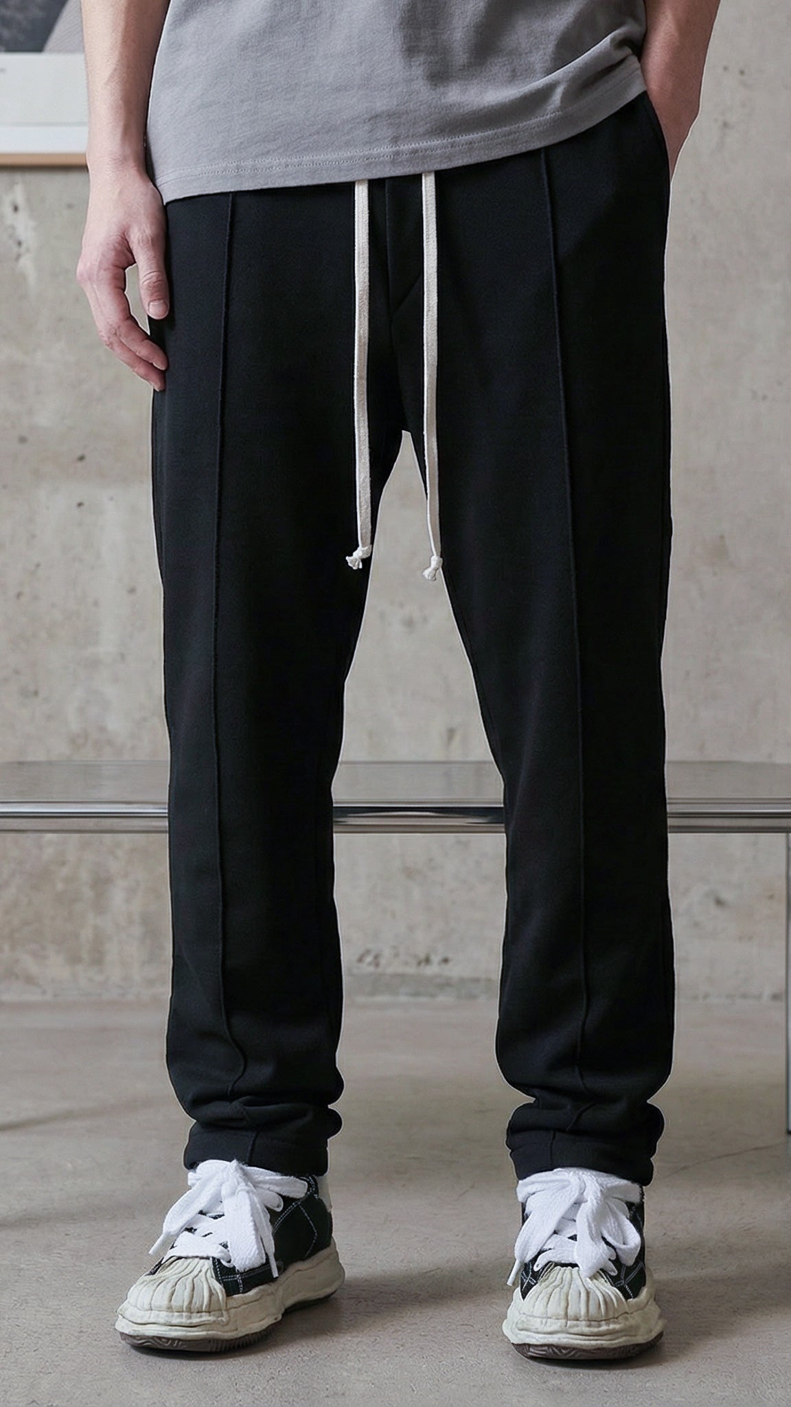 FERE STUDIOS PANTS CLASSIC FIT IN BLACK