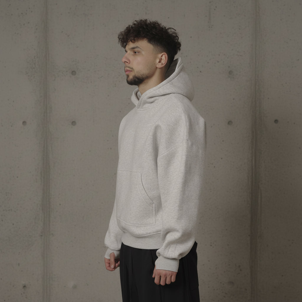 HEAVY HOODIE IN GREY