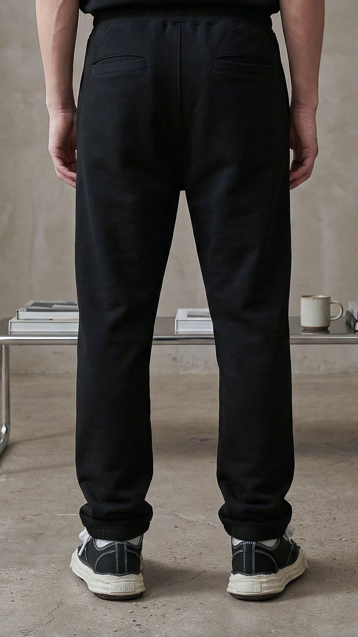 FERE STUDIOS PANTS CLASSIC FIT IN BLACK